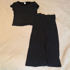 Briggs New York Black and White Polka Dot Apparel